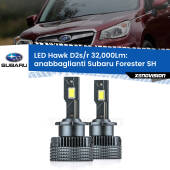 0 Anabbaglianti LED Subaru Forester SH 2008 - 2014 - D2S/R 32,000Lm D2s / D2r : Kit LED Hawk 32.000Lm