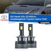 0 Anabbaglianti LED Toyota Celica T230 1999 - 2005 - D2S/R 32,000Lm D2s / D2r : Kit LED Hawk 32.000Lm