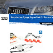 0 Audi A3 8P: Resistenze Spegnispia 5W Professionali per Luci posizione (Coppia) Kit Resistenze Spegnispia Alte Performance 5W (Coppia)