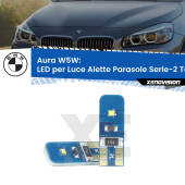 0 Aura W5W: LED per Luce Alette Parasole Serie-2 Tourer (F45, F46) 2014 -2018 FINE SERIE: NO GARANZIA T10 (W5W) Aura Kit LED Premium chip 5700K - FINE SERIE: No garanzia