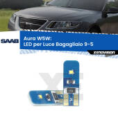 0 Aura W5W: LED per Luce Bagagliaio 9-5 (YS3E) 1997 -2010 FINE SERIE: NO GARANZIA T10 (W5W) Aura Kit LED Premium chip 5700K - FINE SERIE: No garanzia