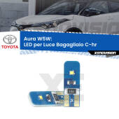 0 Aura W5W: LED per Luce Bagagliaio C-hr 2016 in poi FINE SERIE: NO GARANZIA T10 (W5W) Aura Kit LED Premium chip 5700K - FINE SERIE: No garanzia