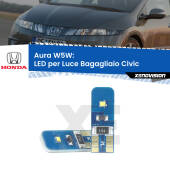 0 Aura W5W: LED per Luce Bagagliaio Civic (Mk8) 2005 -2010 FINE SERIE: NO GARANZIA T10 (W5W) Aura Kit LED Premium chip 5700K - FINE SERIE: No garanzia