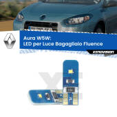 0 Aura W5W: LED per Luce Bagagliaio Fluence 2010 -2015 FINE SERIE: NO GARANZIA T10 (W5W) Aura Kit LED Premium chip 5700K - FINE SERIE: No garanzia