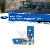 0 Aura W5W: LED per Luce Bagagliaio Orion II (AFF) 1985 -1990 FINE SERIE: NO GARANZIA T10 (W5W) Aura Kit LED Premium chip 5700K - FINE SERIE: No garanzia