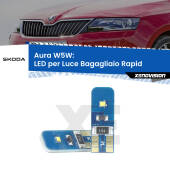 0 Aura W5W: LED per Luce Bagagliaio Rapid (NH3) 2012 -2021 FINE SERIE: NO GARANZIA T10 (W5W) Aura Kit LED Premium chip 5700K - FINE SERIE: No garanzia