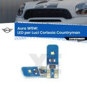 0 Aura W5W: LED per Luci Cortesia Countryman (R60) 2010 -2016 FINE SERIE: NO GARANZIA T10 (W5W) Aura Kit LED Premium chip 5700K - FINE SERIE: No garanzia