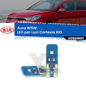 0 Aura W5W: LED per Luci Cortesia RIO (DC) 1999 -2004 FINE SERIE: NO GARANZIA T10 (W5W) Aura Kit LED Premium chip 5700K - FINE SERIE: No garanzia
