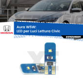 0 Aura W5W: LED per Luci Lettura Civic (Mk7) 2001 -2005 FINE SERIE: NO GARANZIA T10 (W5W) Aura Kit LED Premium chip 5700K - FINE SERIE: No garanzia