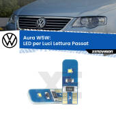 0 Aura W5W: LED per Luci Lettura Passat (B6) 2005 -2010 FINE SERIE: NO GARANZIA T10 (W5W) Aura Kit LED Premium chip 5700K - FINE SERIE: No garanzia