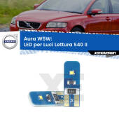 0 Aura W5W: LED per Luci Lettura S40 II (544) 2004 -2012 FINE SERIE: NO GARANZIA T10 (W5W) Aura Kit LED Premium chip 5700K - FINE SERIE: No garanzia