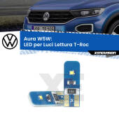 0 Aura W5W: LED per Luci Lettura T-Roc 2017 in poi FINE SERIE: NO GARANZIA T10 (W5W) Aura Kit LED Premium chip 5700K - FINE SERIE: No garanzia