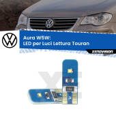 0 Aura W5W: LED per Luci Lettura Touran (1T) 2003 -2009 FINE SERIE: NO GARANZIA T10 (W5W) Aura Kit LED Premium chip 5700K - FINE SERIE: No garanzia