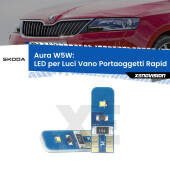 0 Aura W5W: LED per Luci Vano Portaoggetti Rapid (NH3) 2012 -2021 FINE SERIE: NO GARANZIA T10 (W5W) Aura Kit LED Premium chip 5700K - FINE SERIE: No garanzia