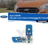 0 Aura W5W: LED per Luci Vano Portaoggetti Transit Custom 2012 -2022 FINE SERIE: NO GARANZIA T10 (W5W) Aura Kit LED Premium chip 5700K - FINE SERIE: No garanzia
