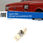 0 Can2 T4W: LED per Luci posizione 126 1972 -2000 BA9S (T4W) LED Luce Laterale 2Ultra Led - Bianco Lunare
