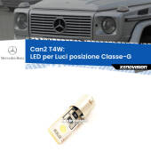 0 Can2 T4W: LED per Luci posizione Classe-G (W463) 1991 -2004 BA9S (T4W) LED Luce Laterale 2Ultra Led - Bianco Lunare