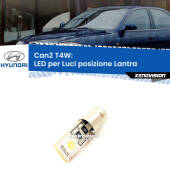 0 Can2 T4W: LED per Luci posizione Lantra (J-1) 1990 -1995 BA9S (T4W) LED Luce Laterale 2Ultra Led - Bianco Lunare