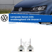 0 D3S: Lampade xenon di ricambio per VW Sharan II 2010 - 2019 con impianto Xenon di serie D3S:  Lampade HID Xenovision XT