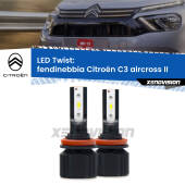 0 Fendinebbia LED Citroën C3 aircross II 2024 in poi: Twist 11,000Lm H11: Kit LED Twist 11.000Lm