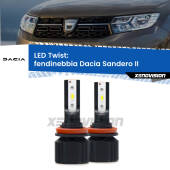 0 Fendinebbia LED Dacia Sandero II 2012 in poi: Twist 11,000Lm H11: Kit LED Twist 11.000Lm