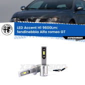 0 Fendinebbia LED H1 9600Lm per Alfa romeo GT 2003 - 2010 H1: Kit LED Accent 9600LM