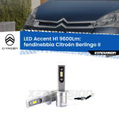 0 Fendinebbia LED H1 9600Lm per Citroën Berlingo II senza luci svolta H1: Kit LED Accent 9600LM