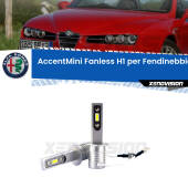 0 Fendinebbia LED H1 9600Lumen per Alfa romeo Spider (939) 2006 -2010 H1: Kit LED AccentMini 9600LM