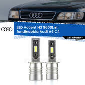 0 Fendinebbia LED H3 9600Lm per Audi A6 C4 1994 - 1997 H3: Kit LED Accent 9600LM