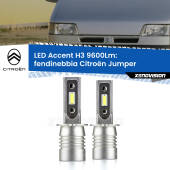 0 Fendinebbia LED H3 9600Lm per Citroën Jumper  1994 - 2002 H3: Kit LED Accent 9600LM