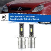 0 Fendinebbia LED H3 9600Lm per Citroën Xsara 2003 - 2005 H3: Kit LED Accent 9600LM