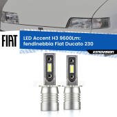 0 Fendinebbia LED H3 9600Lm per Fiat Ducato 230 1994 - 2002 H3: Kit LED Accent 9600LM