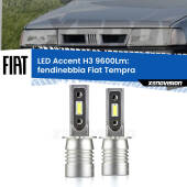 0 Fendinebbia LED H3 9600Lm per Fiat Tempra 1990 - 1996 H3: Kit LED Accent 9600LM