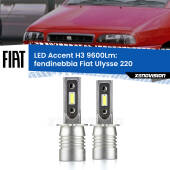 0 Fendinebbia LED H3 9600Lm per Fiat Ulysse 220 1994 - 2002 H3: Kit LED Accent 9600LM