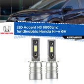 0 Fendinebbia LED H3 9600Lm per Honda Hr-v GH 1998 - 2012 H3: Kit LED Accent 9600LM
