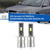 0 Fendinebbia LED H3 9600Lm per Hyundai Elantra XD 2000 - 2006 H3: Kit LED Accent 9600LM