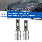 0 Fendinebbia LED H3 9600Lm per Hyundai Grandeur TG 2005 - 2011 H3: Kit LED Accent 9600LM