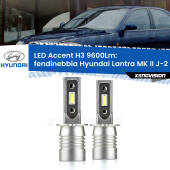 0 Fendinebbia LED H3 9600Lm per Hyundai Lantra MK II J-2 1995 - 2000 H3: Kit LED Accent 9600LM