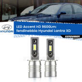 0 Fendinebbia LED H3 9600Lm per Hyundai Lantra XD 2000 - 2006 H3: Kit LED Accent 9600LM