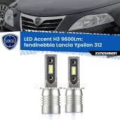 0 Fendinebbia LED H3 9600Lm per Lancia Ypsilon II 312 2011 in poi H3: Kit LED Accent 9600LM