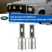 0 Fendinebbia LED H3 9600Lm per Land rover Defender L316 1998 - 2016 H3: Kit LED Accent 9600LM