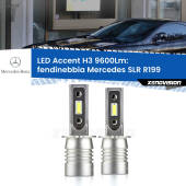 0 Fendinebbia LED H3 9600Lm per Mercedes SLR R199 2004 in poi H3: Kit LED Accent 9600LM