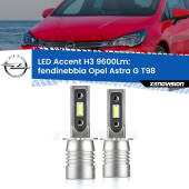0 Fendinebbia LED H3 9600Lm per Opel Astra G T98 2003 - 2005 H3: Kit LED Accent 9600LM