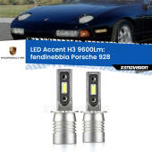 0 Fendinebbia LED H3 9600Lm per Porsche 928  1977 - 1995 H3: Kit LED Accent 9600LM
