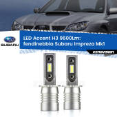 0 Fendinebbia LED H3 9600Lm per Subaru Impreza Mk1 1992 - 2000 H3: Kit LED Accent 9600LM