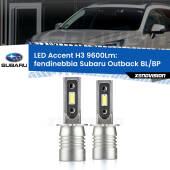 0 Fendinebbia LED H3 9600Lm per Subaru Outback BL/BP 2003 - 2009 H3: Kit LED Accent 9600LM