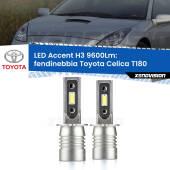 0 Fendinebbia LED H3 9600Lm per Toyota Celica T180 1989 - 1993 H3: Kit LED Accent 9600LM