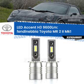 0 Fendinebbia LED H3 9600Lm per Toyota MR 2 II Mk1 1989 - 2000 H3: Kit LED Accent 9600LM