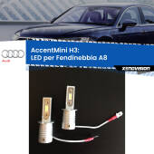 0 Fendinebbia LED H3 9600Lumen per Audi A8 (D2) 1994 -2002 H3 Kit LED AccentMini 9600LM