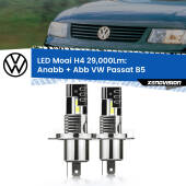 0 Fendinebbia LED H4 29,000Lm per VW Passat B5 1996 - 2000 H4: Kit LED Moai 29.000Lumen